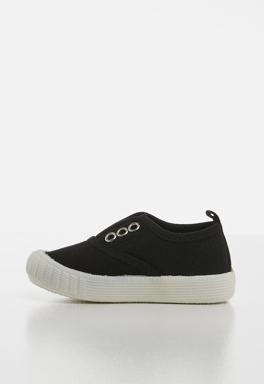 Pop Candy - Canvas slip on - black