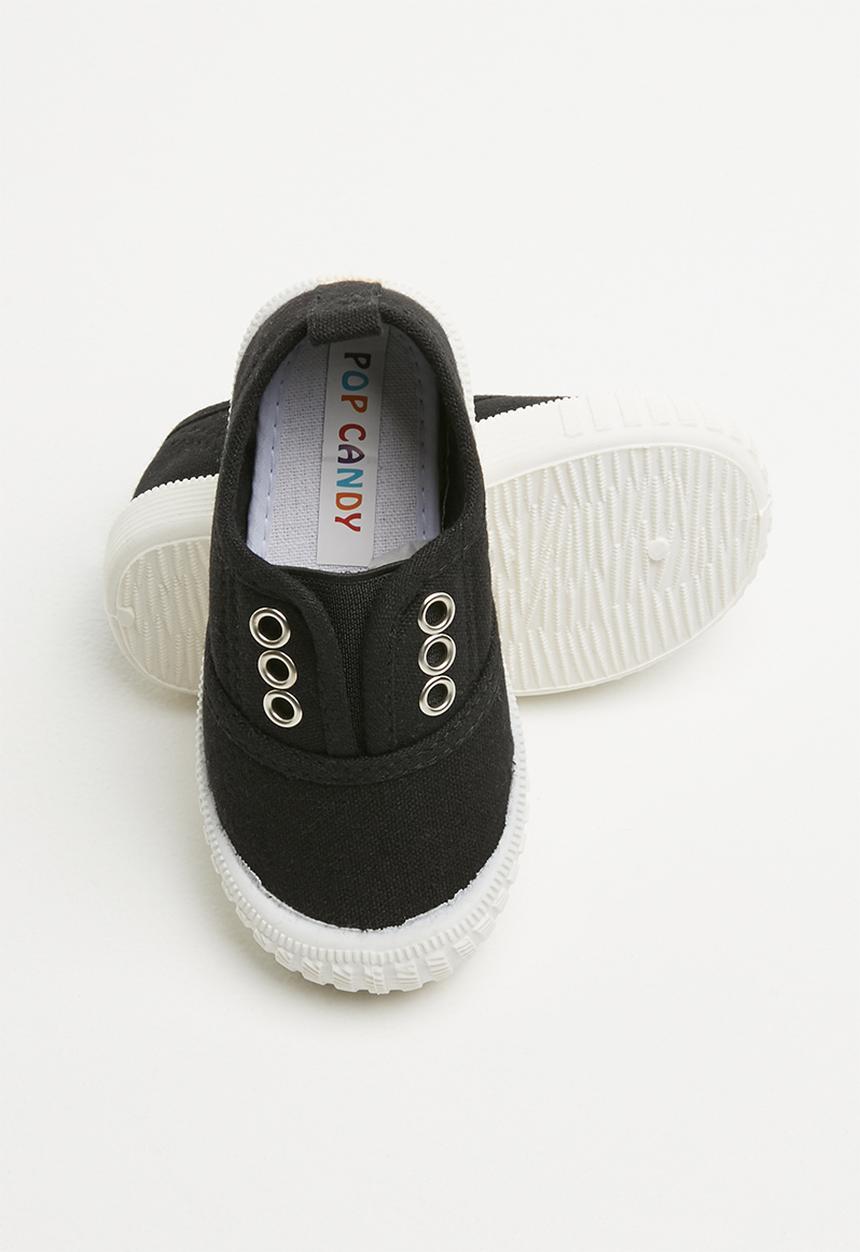 Pop Candy - Canvas slip on - black