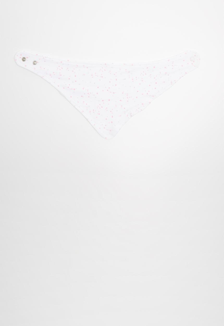 Pop Candy - Baby girls bib - pink & white