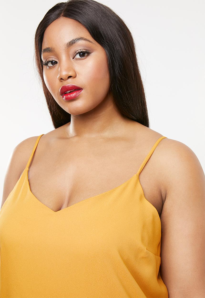 Missguided - Curve cami dress - yellow 