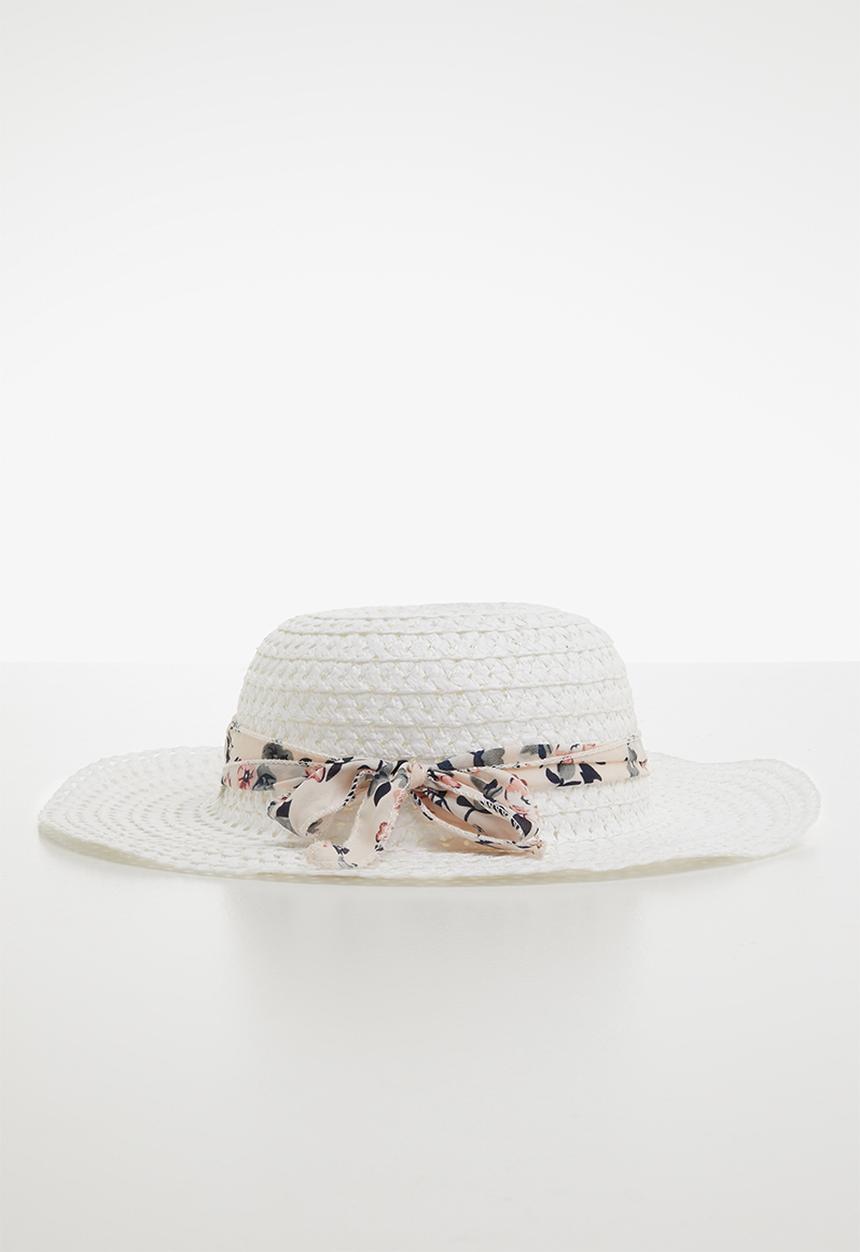 Pop Candy - Straw hat - white