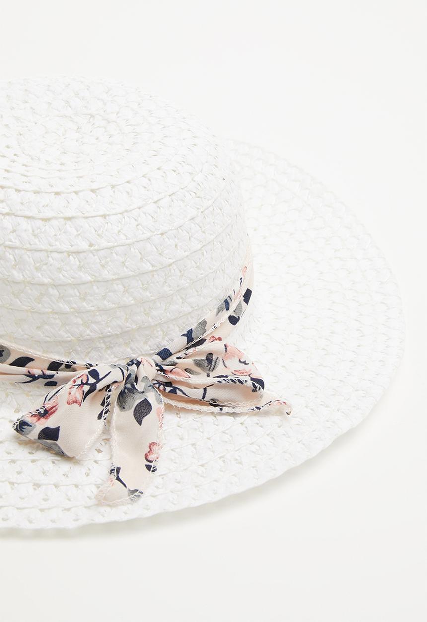 Pop Candy - Straw hat - white