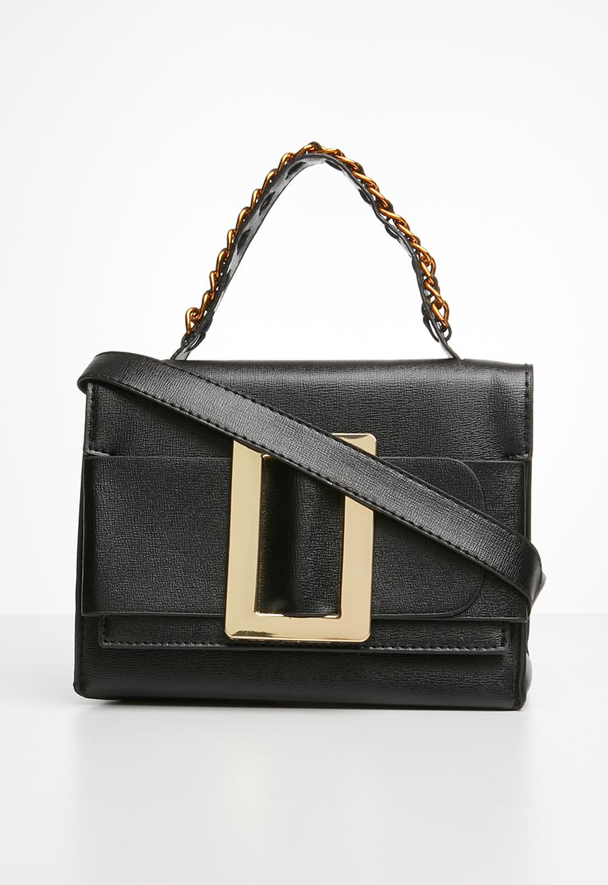 Superbalist - Big buckle bag - black & gold