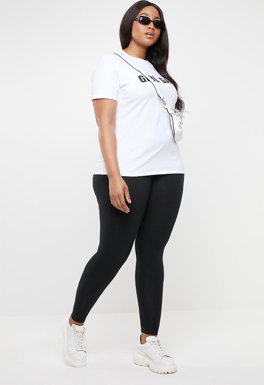 STYLE REPUBLIC PLUS - High waist curve legging - black