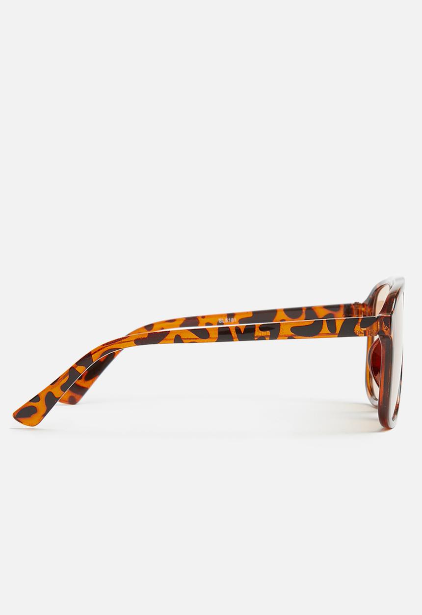 Superbalist - Aviator Tortoise shell sunglasses - brown