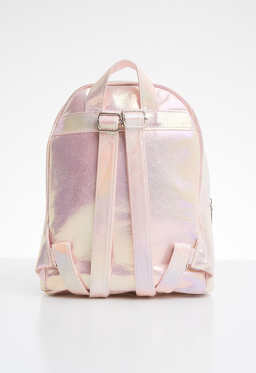 Pop Candy - Backpack with fluffy heart - pink