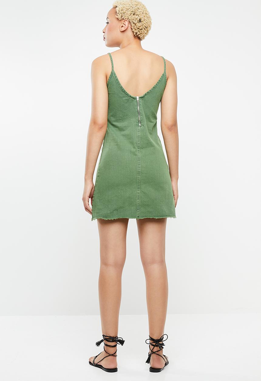 Supré  - The falls denim dress - green 