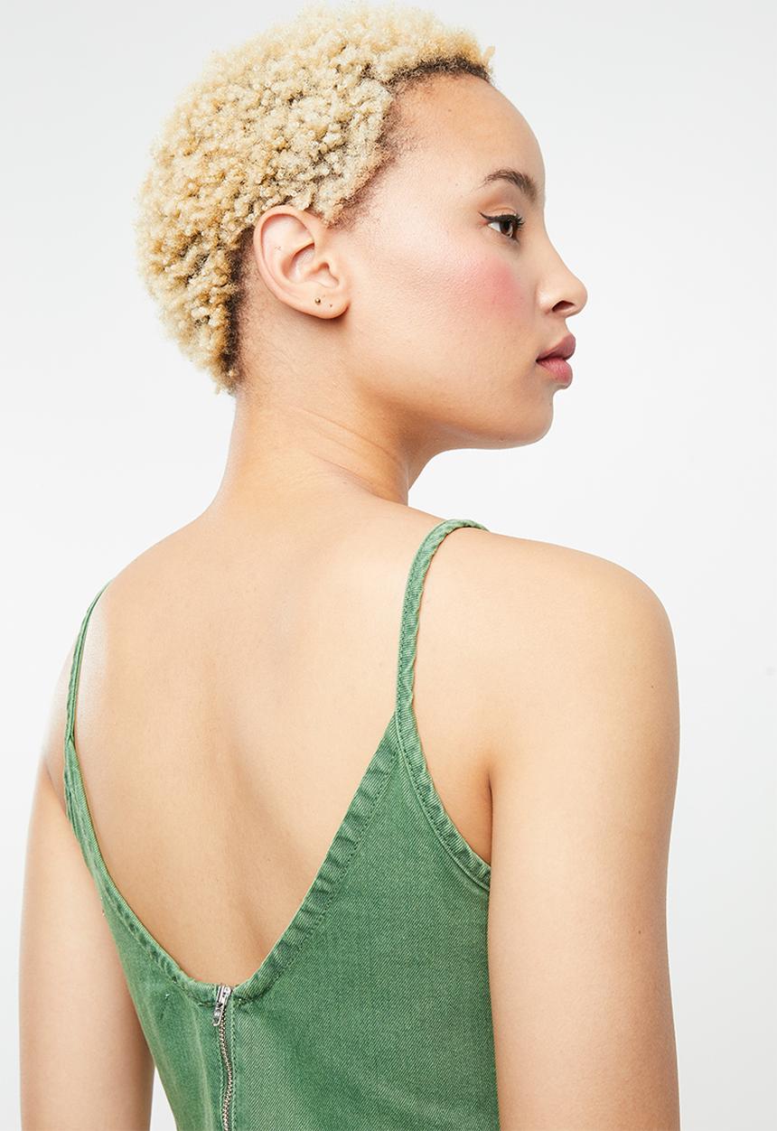 Supré  - The falls denim dress - green 