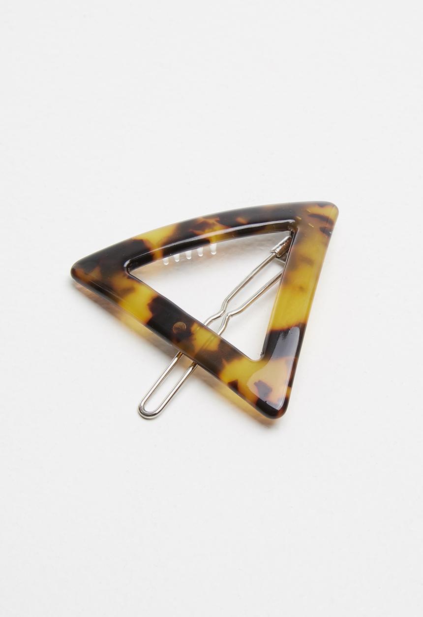 Superbalist - Triangular resin hair clip - brown