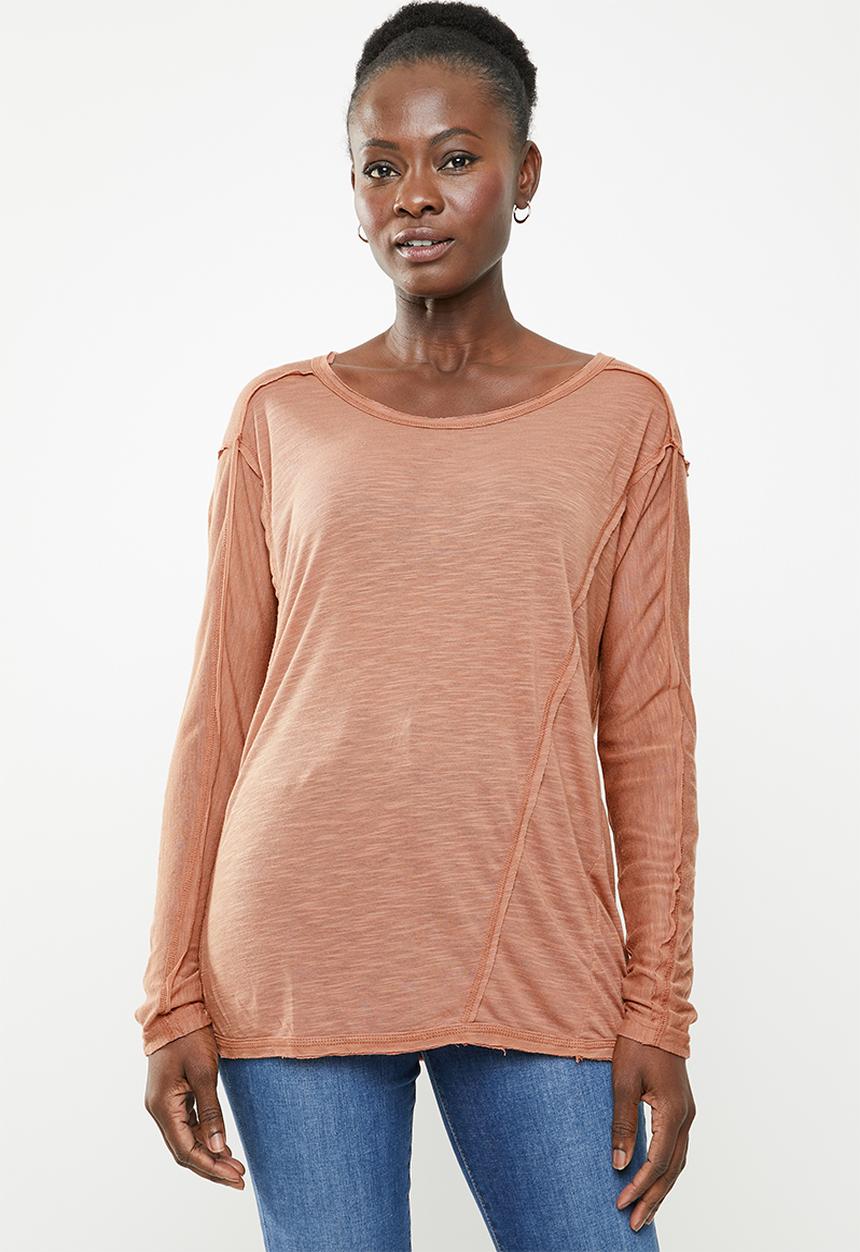 edit - Weekend light weight lounge top - brown