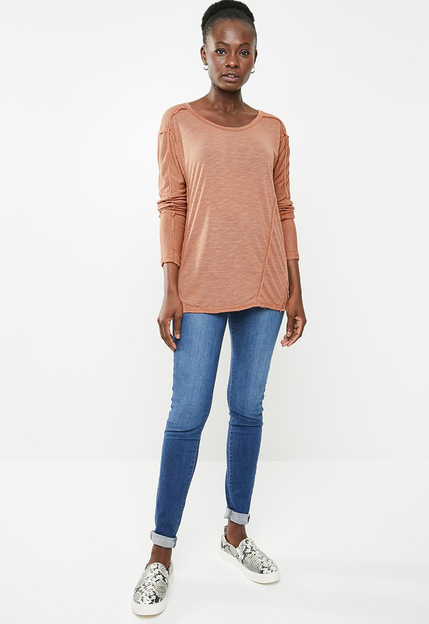 edit - Weekend light weight lounge top - brown