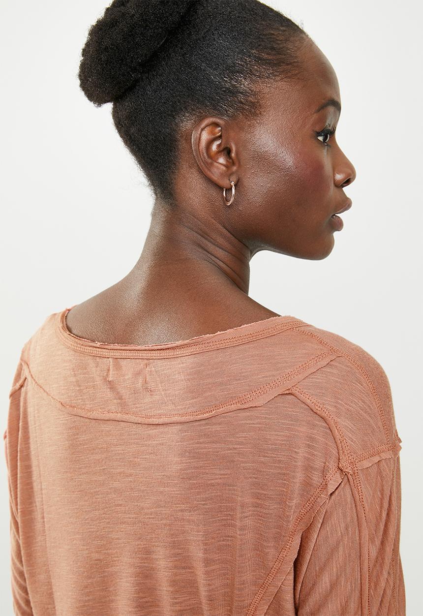 edit - Weekend light weight lounge top - brown