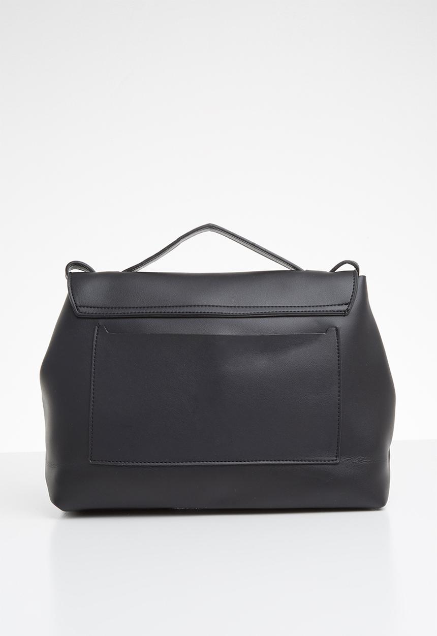 STYLE REPUBLIC - Leather-look shoulder bag - black