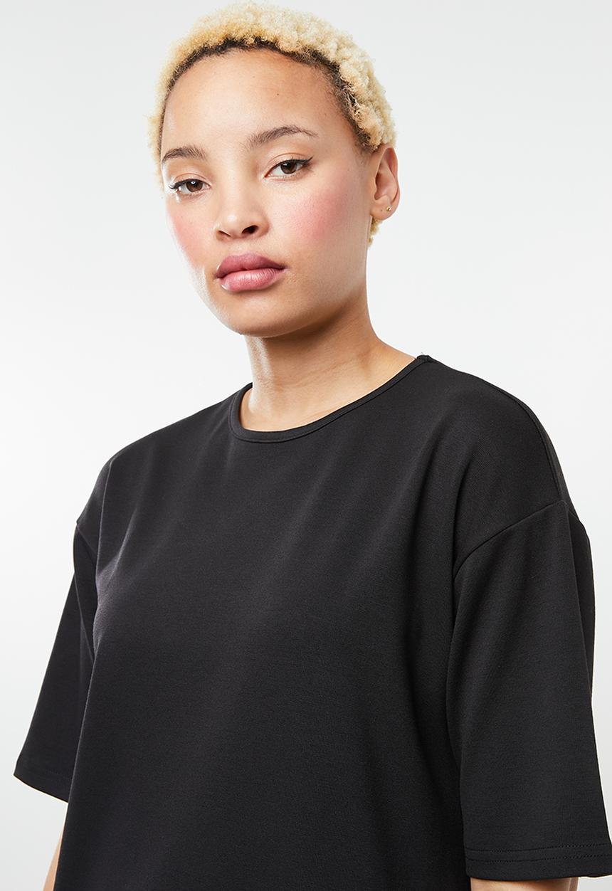 c(inch) - T-shirt dress - black