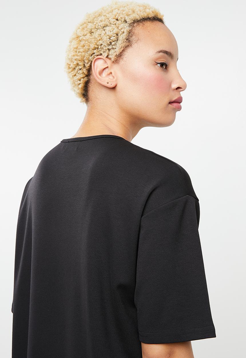 c(inch) - T-shirt dress - black