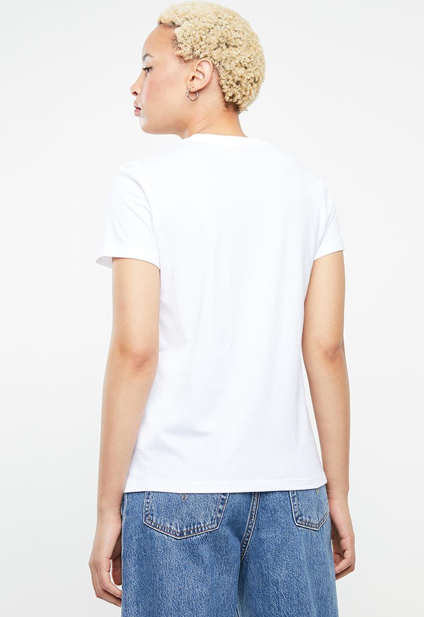 Converse - Converse in bloom floral tee - white
