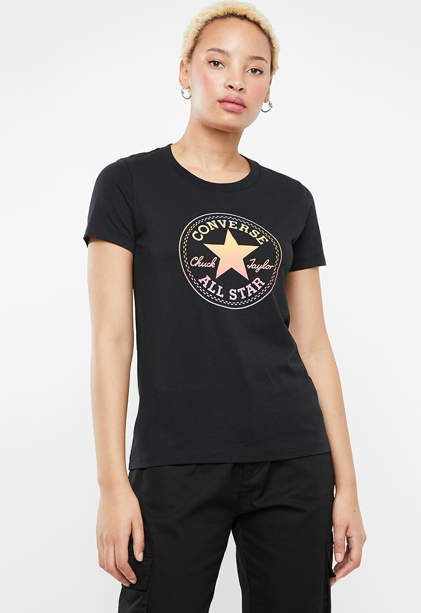 Converse - Converse ombre crew tee - black