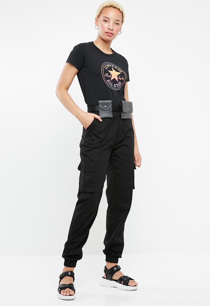 Converse - Converse ombre crew tee - black