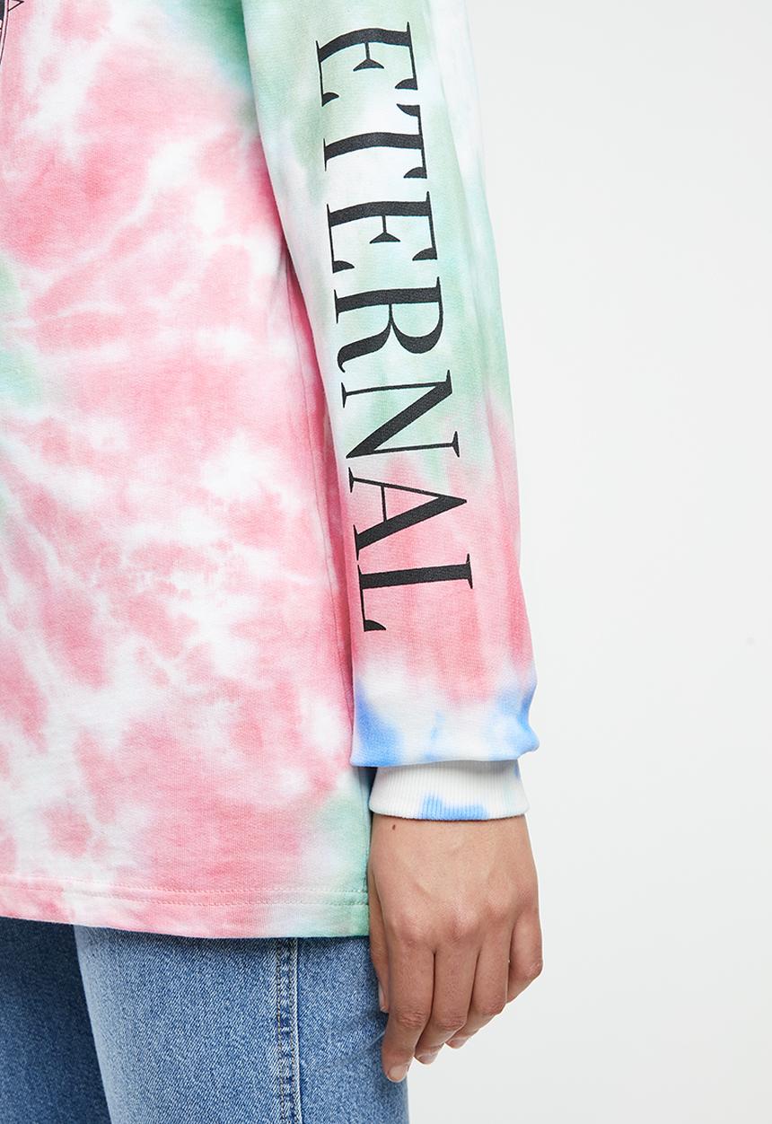 Missguided - Tie dye graphic sweatshirt - multi