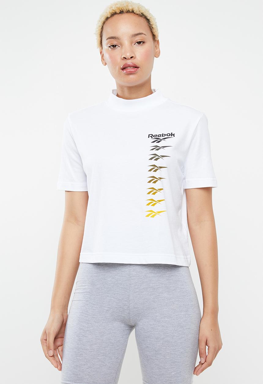 Reebok - CL v p cropped tee - white