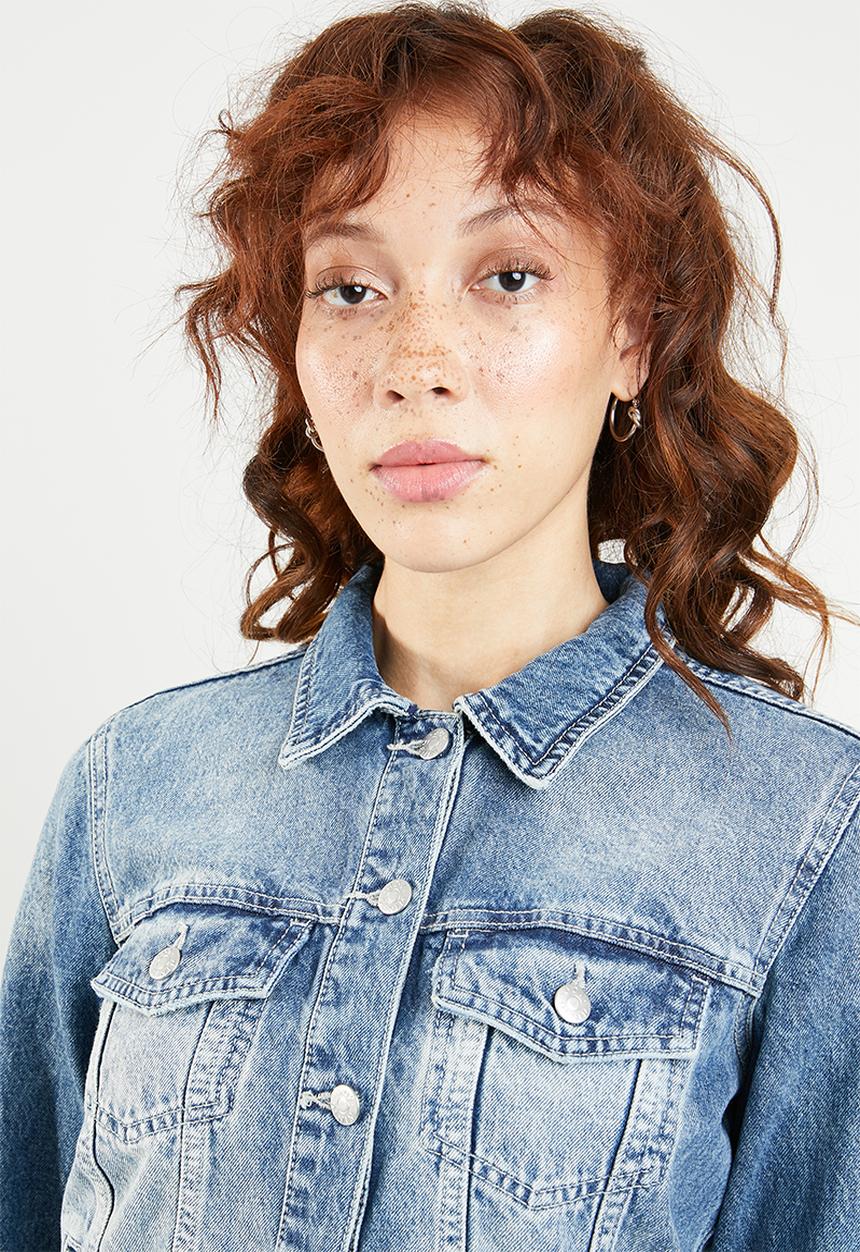 Jacqueline de Yong - Kaily denim jacket - blue