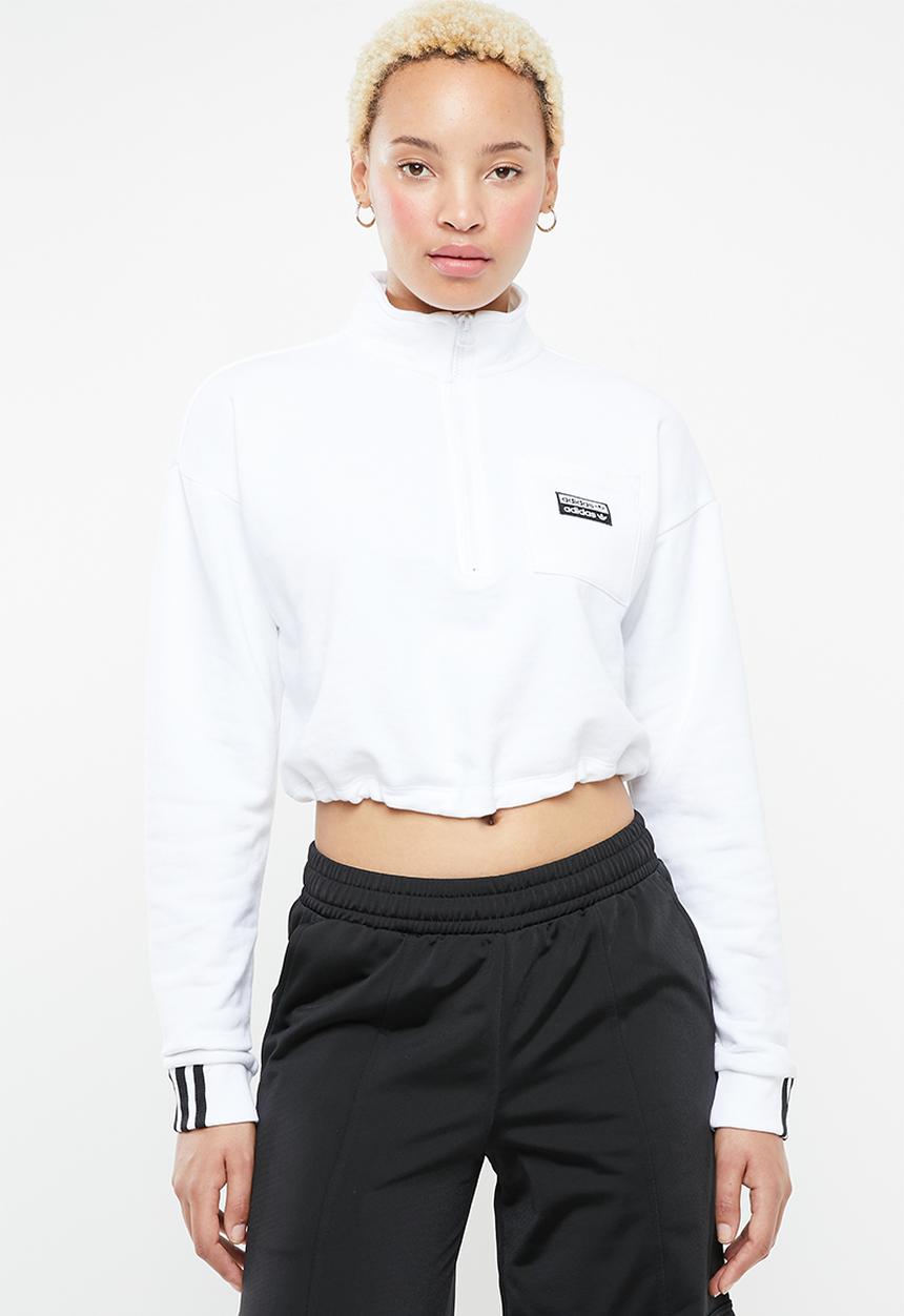 adidas Originals - Kylie Jenner cropped sweat - white