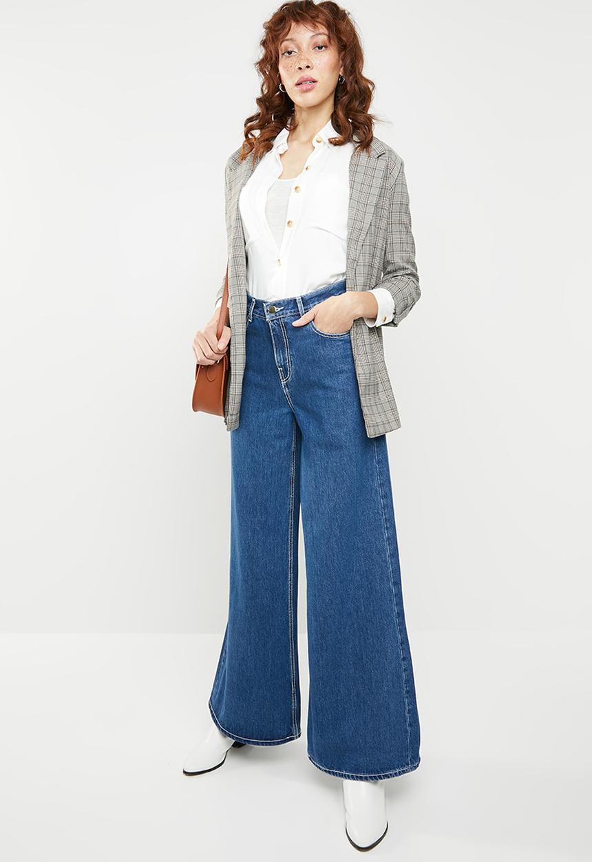 ONLY - Alisia super wide denim jeans - blue
