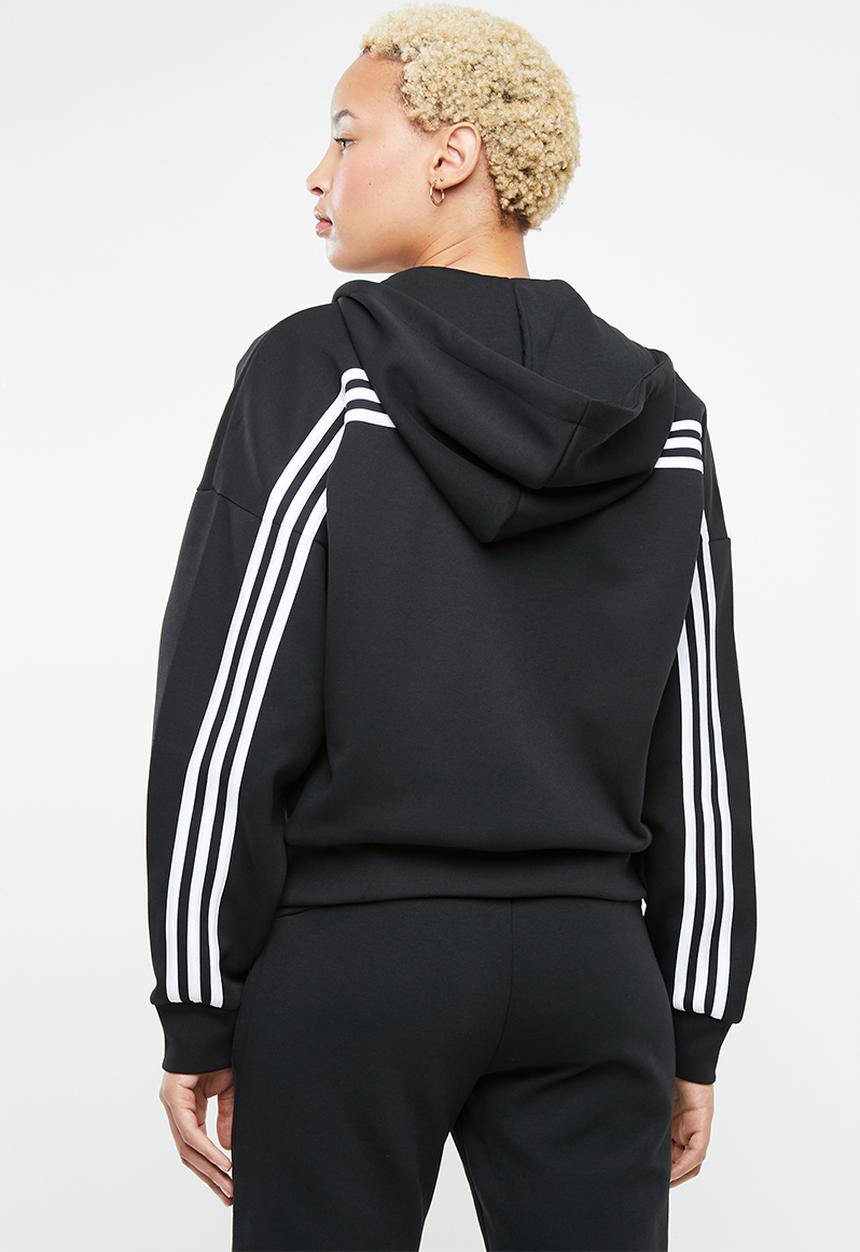 adidas Performance - MH 3 stipes dk hoodie - black