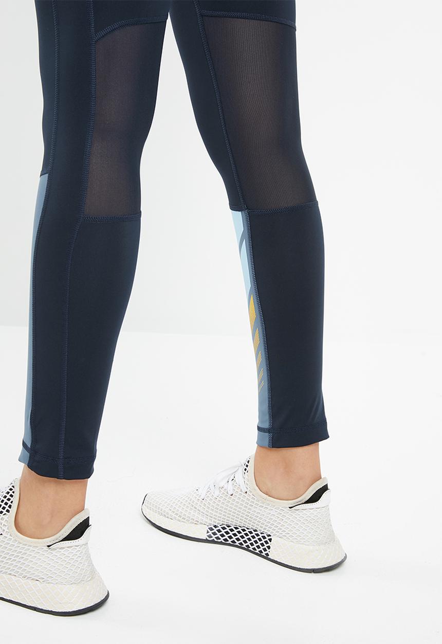 adidas Performance - Believe this high rise 7/8 moto graphic tights - navy