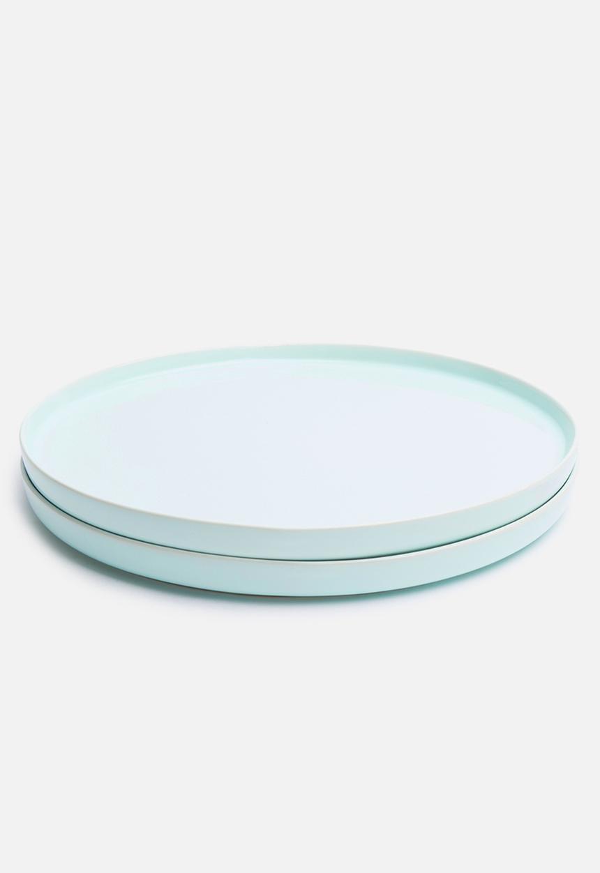 Urchin Art - Dewey dinner plate set of 2 - blue