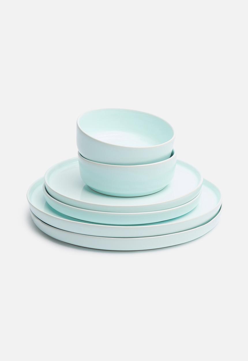 Urchin Art - Dewey dinner plate set of 2 - blue
