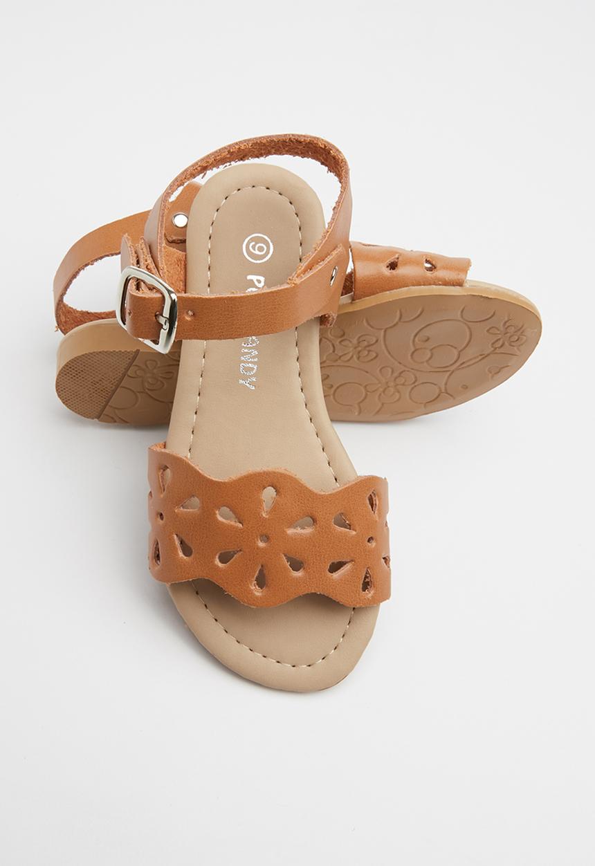 Pop Candy - Buckle detail sandal - tan