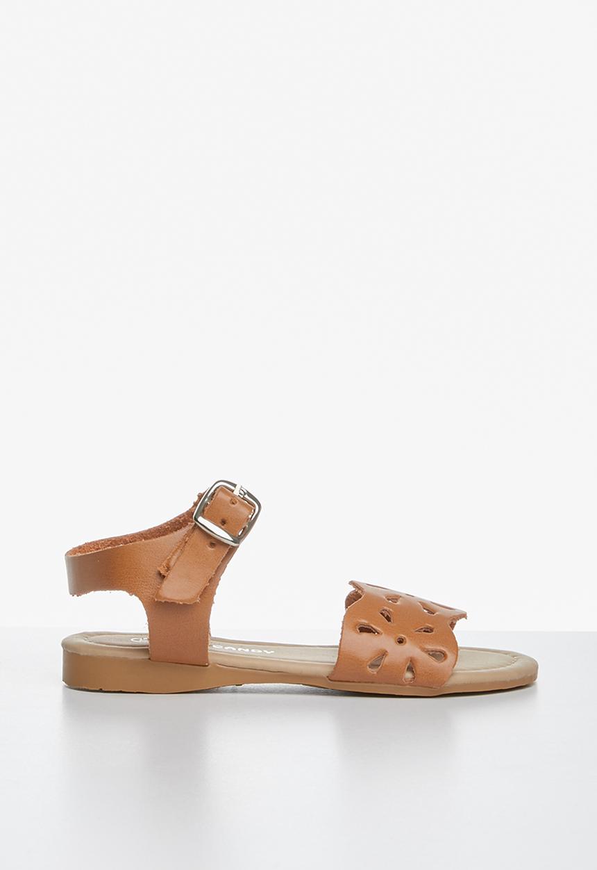 Pop Candy - Buckle detail sandal - tan
