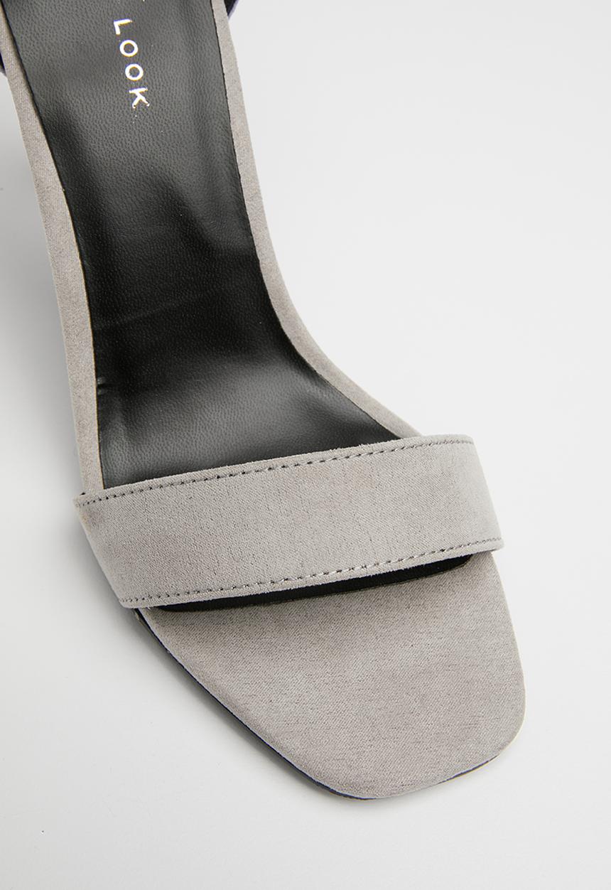 New Look - Square toe heel - grey