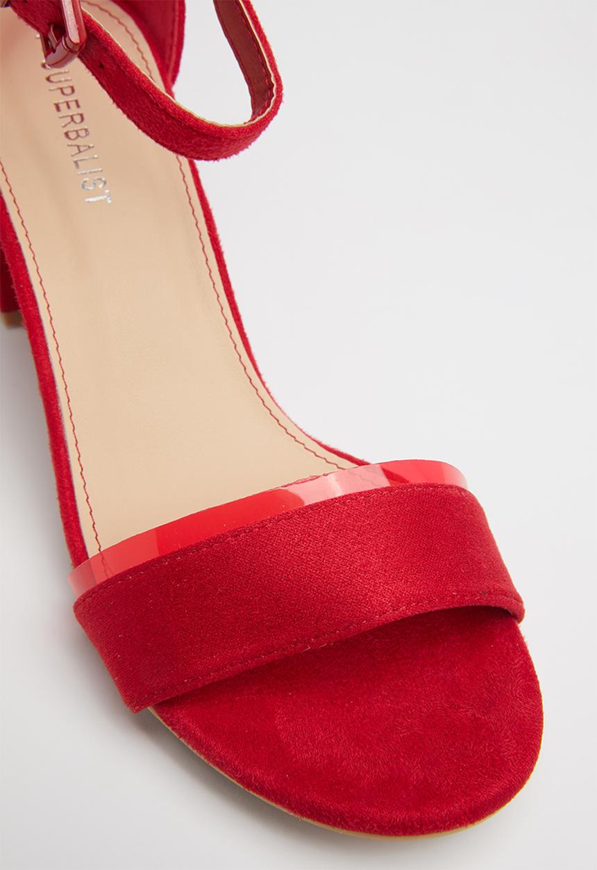 Superbalist - Gia ankle strap heel - red
