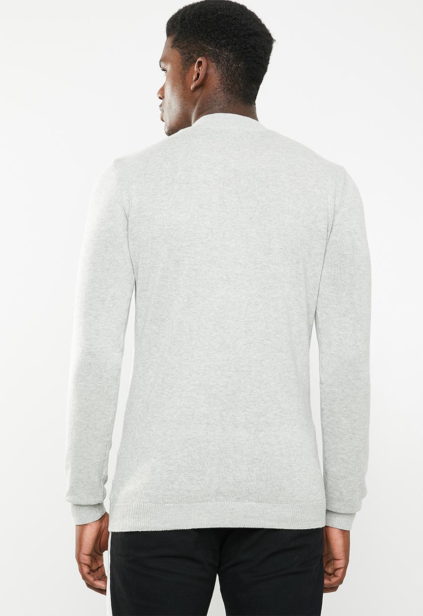 Superbalist - Regular fit high neck knit - grey