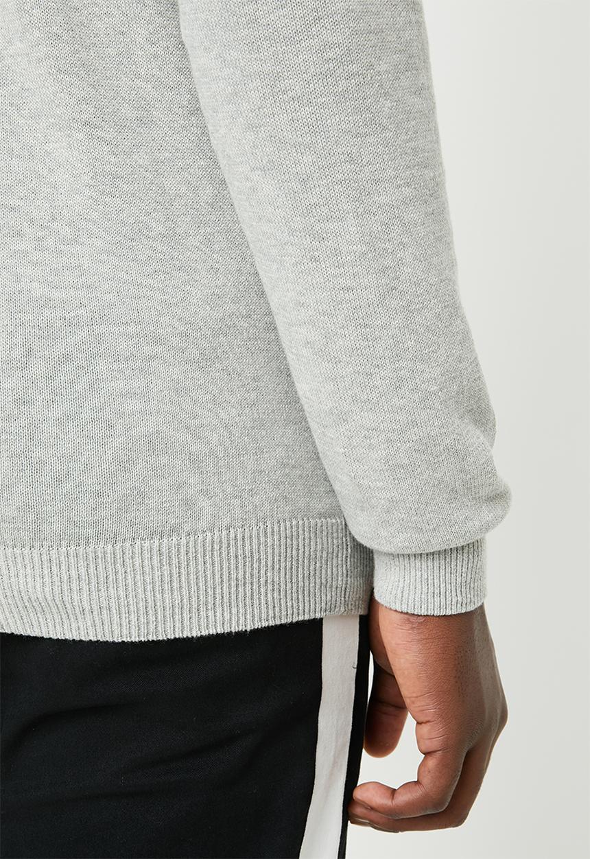 Superbalist - Regular fit high neck knit - grey