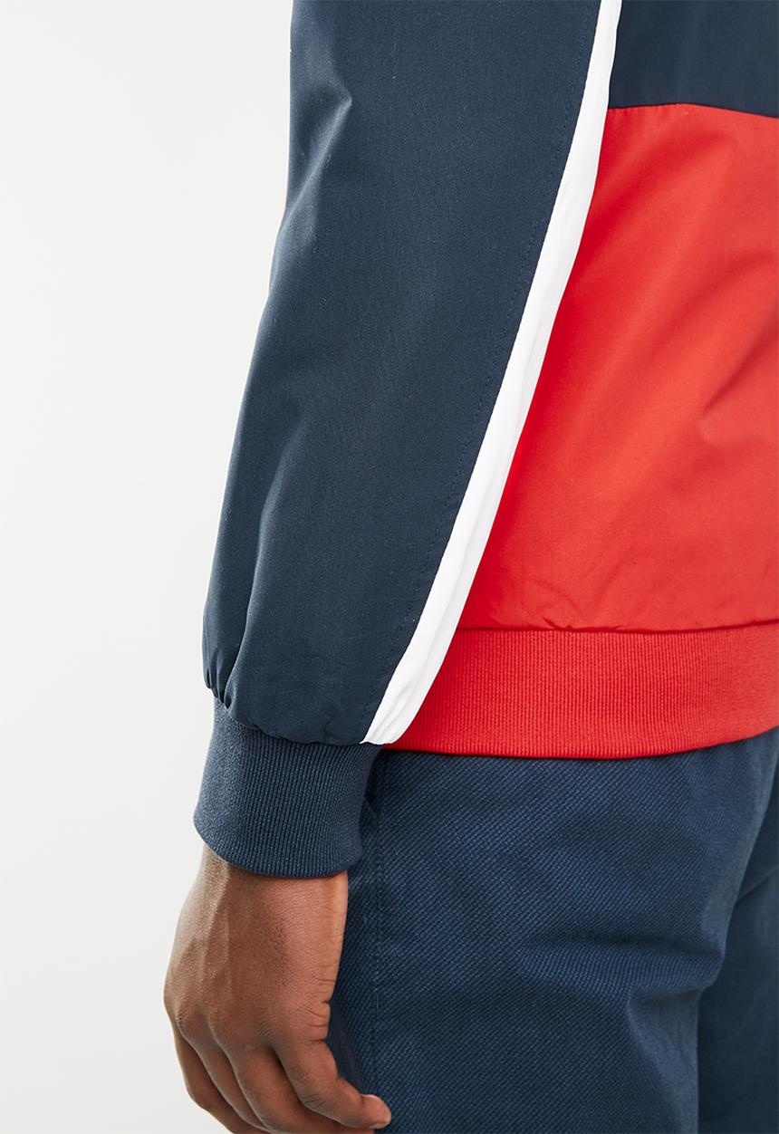 Jack & Jones - Halrow blocking jacket - navy & red