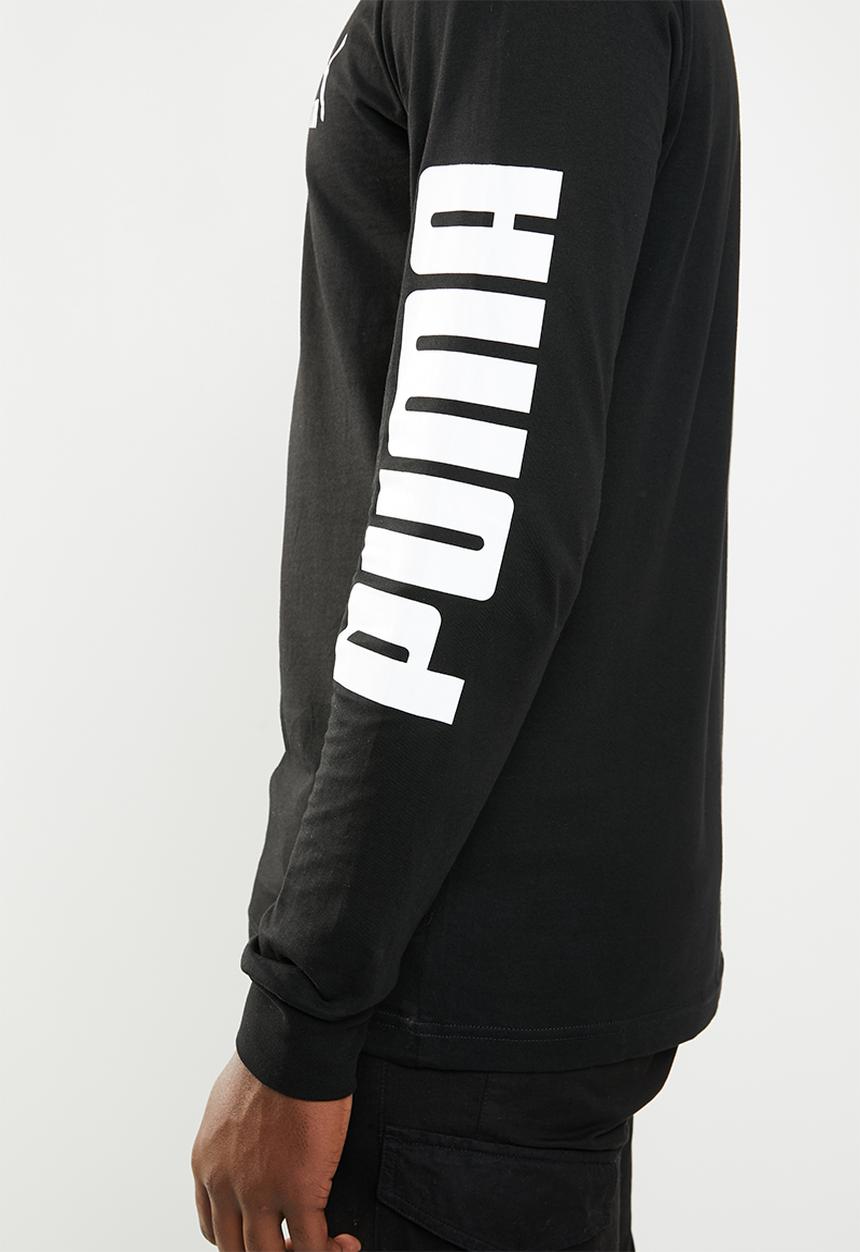 PUMA - Classics logo long sleeve tee - black