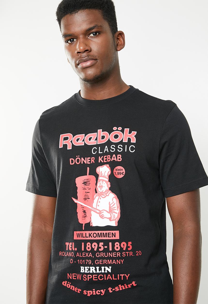 Reebok Classic - Classic döner kebab tee - black