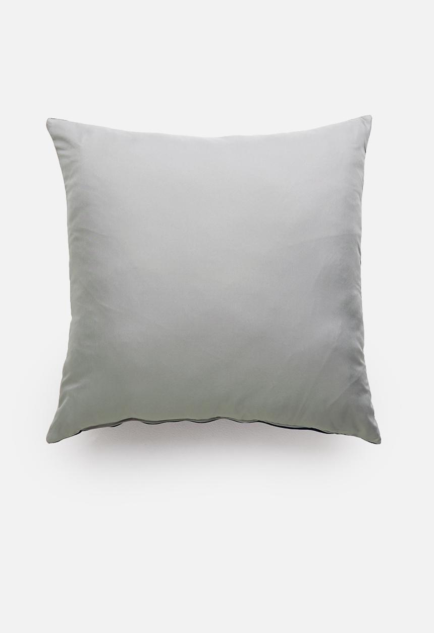 Grey Gardens - Train track cushion cover - blue