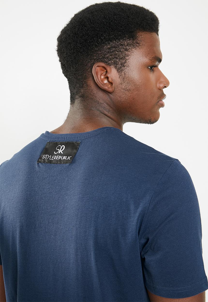 STYLE REPUBLIC - Printed tee - navy 
