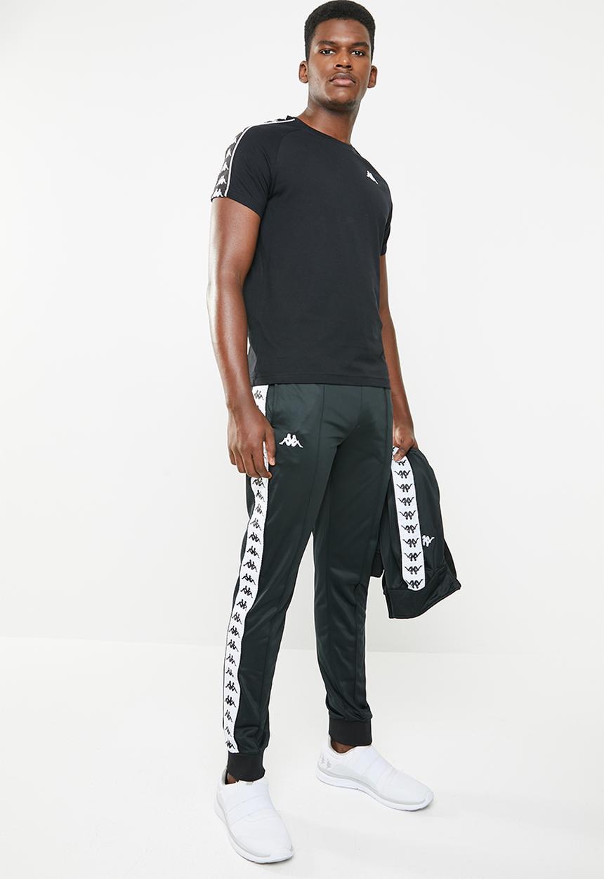 KAPPA - Banda Restoria pants - black & white