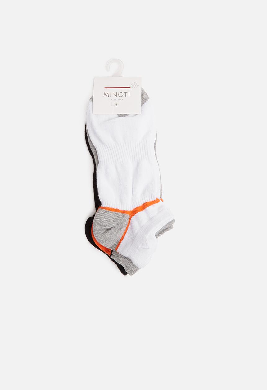 MINOTI - 3 Pack trainer socks - multi 