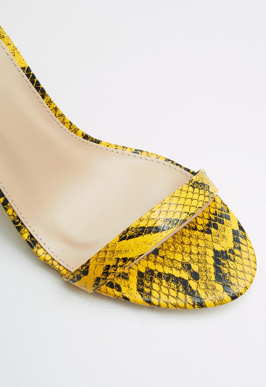 Public Desire - Tess heel - yellow & black