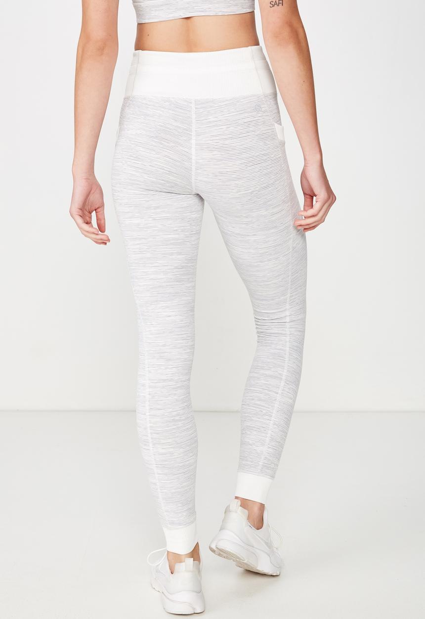 Cotton On - Rib explorer tight  - grey & white 
