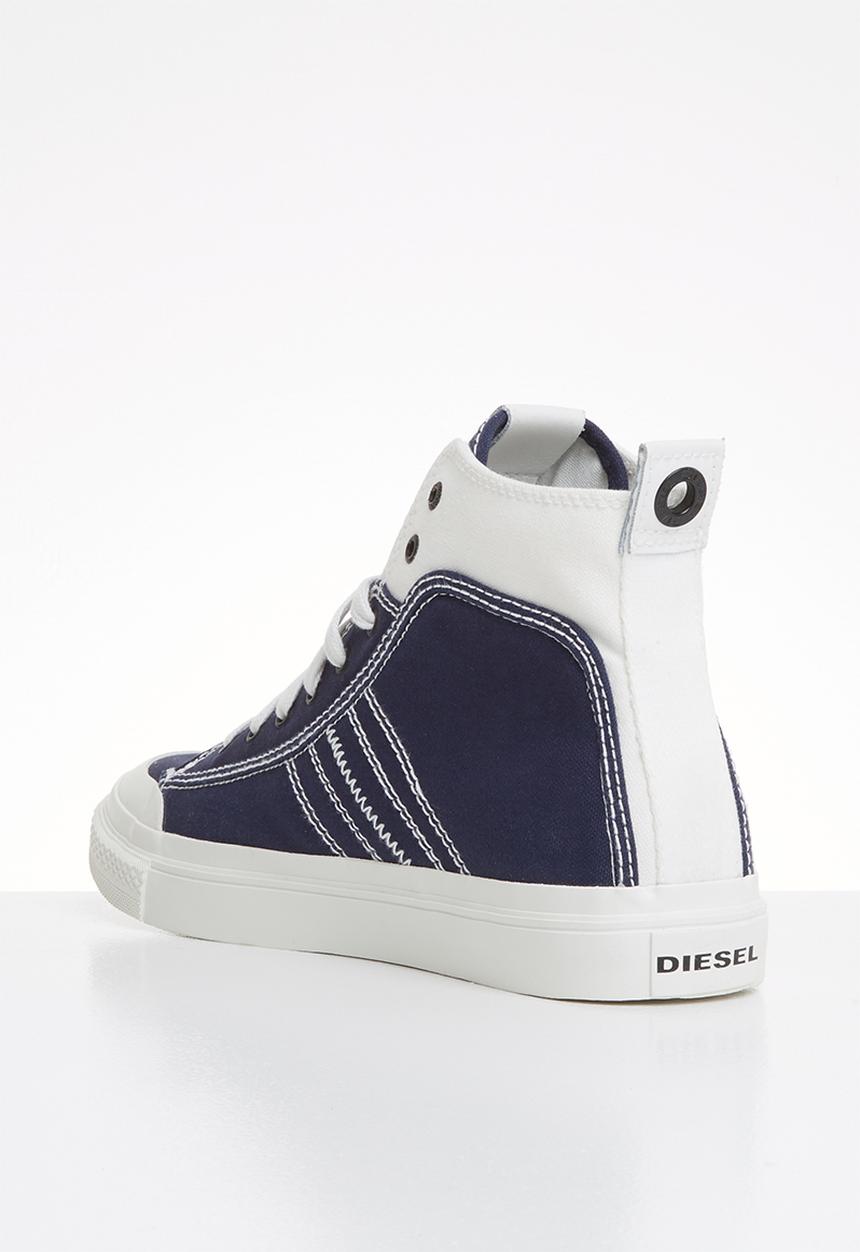 Diesel  - S-astico mid lace - white & navy