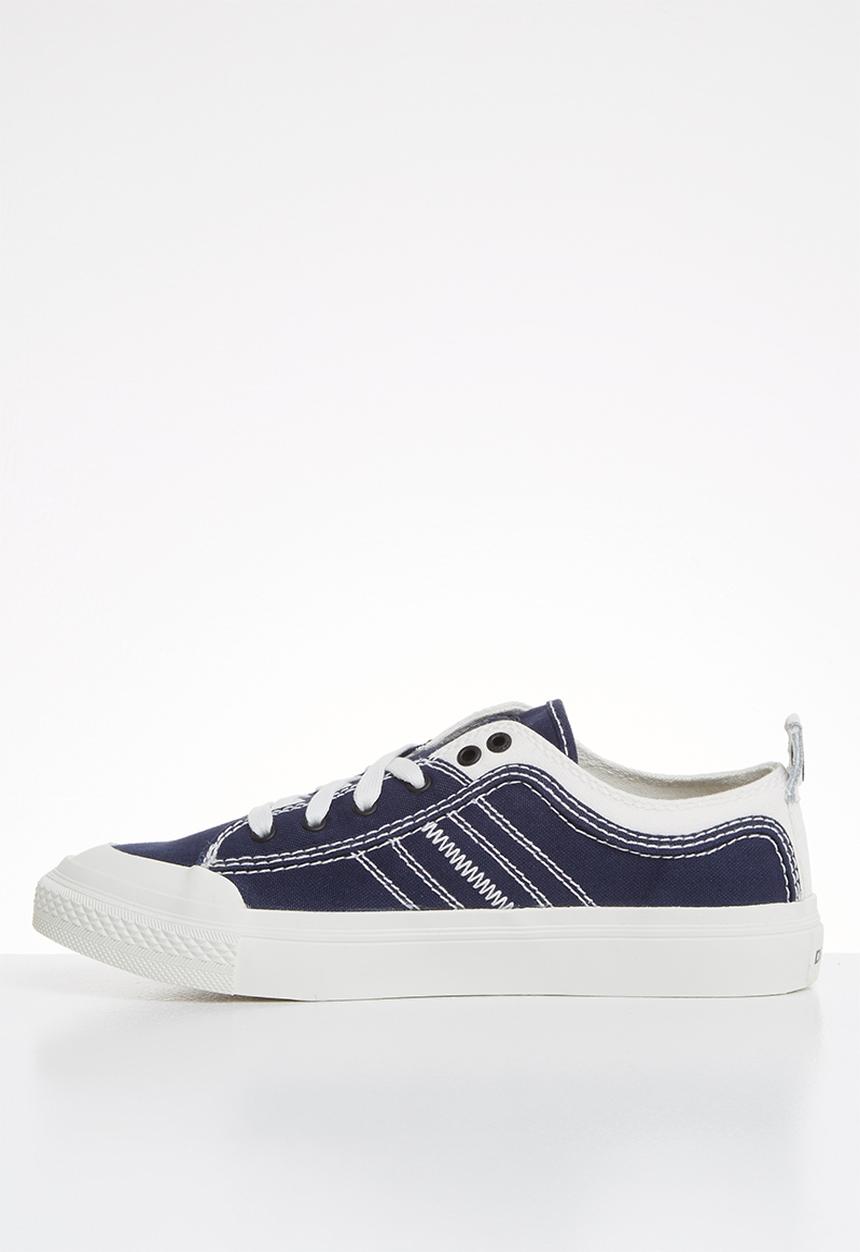 Diesel  - S-astico low lace w - star white & peacoat