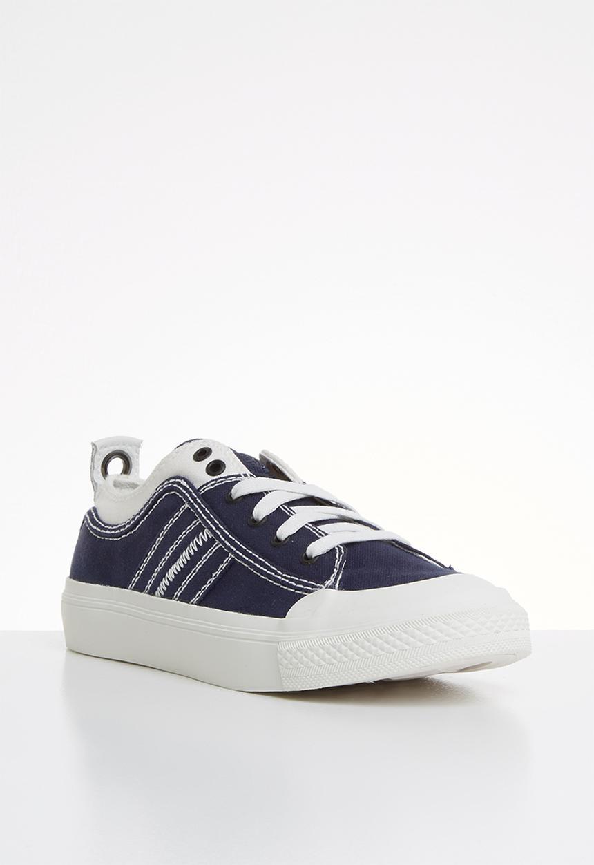 Diesel  - S-astico low lace w - star white & peacoat