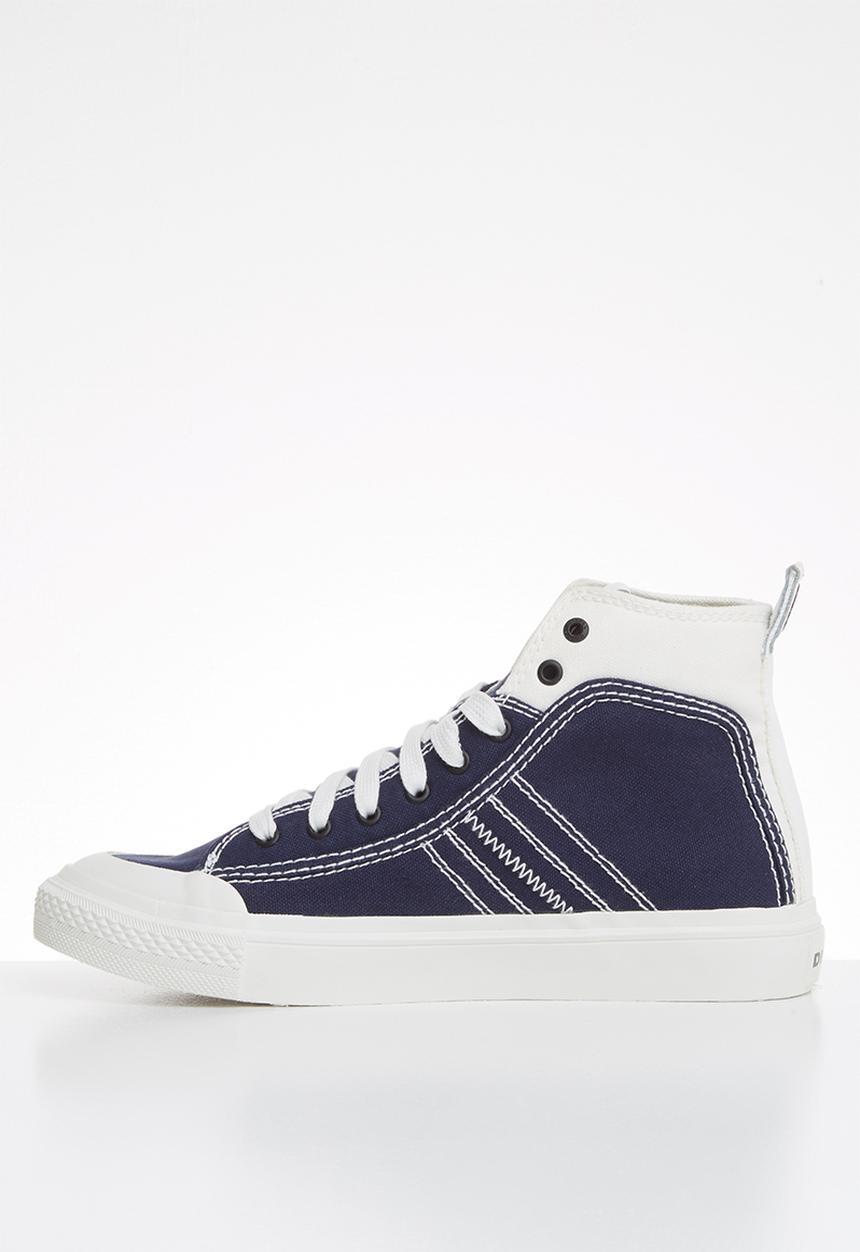 Diesel  - S-astico mid lace w - star white & peacoat